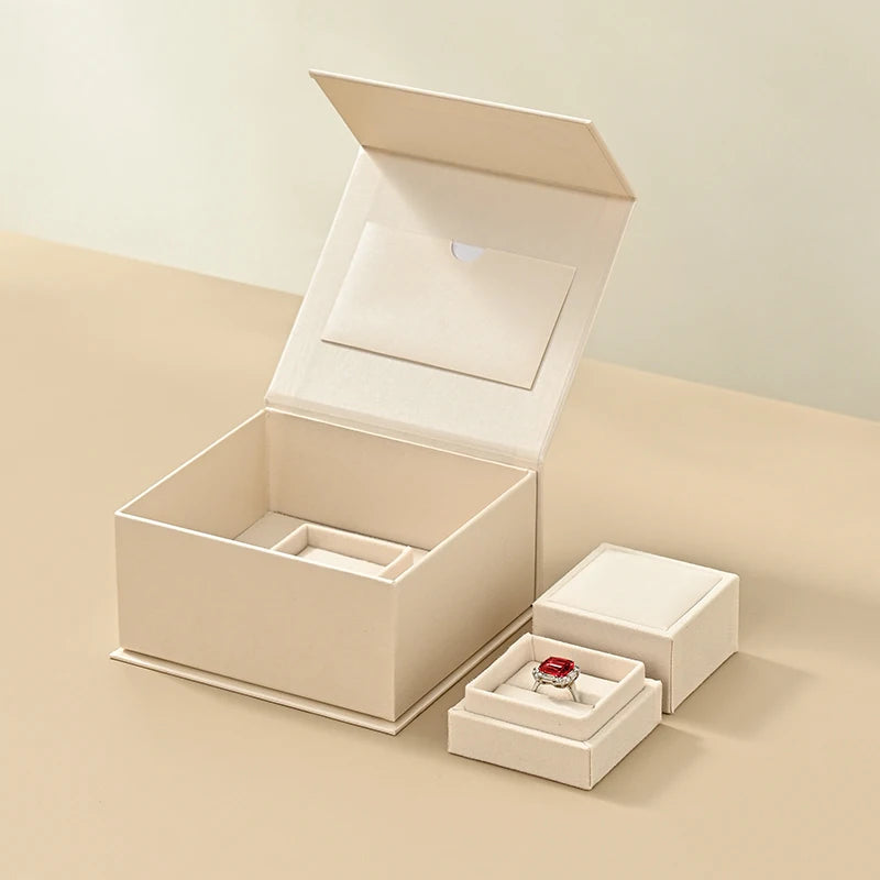 Coffret Bague Velours Demande Mariage Cadeau
