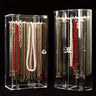 Présentoir Collier Plastique Transparent 32cm