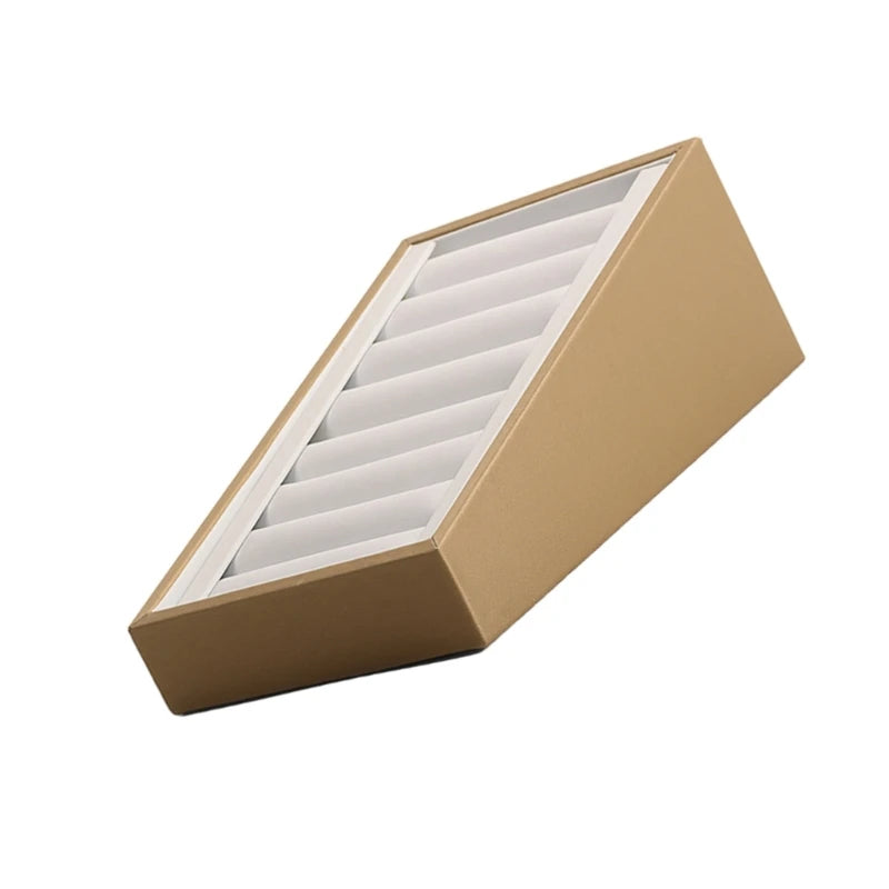 Plateau Bijoux Cuir 7 Emplacements Bagues