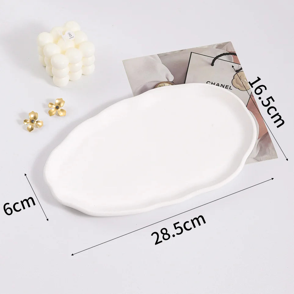 Plateau Pierre Gypse Blanc Bague Boucle Oreille Bijoux