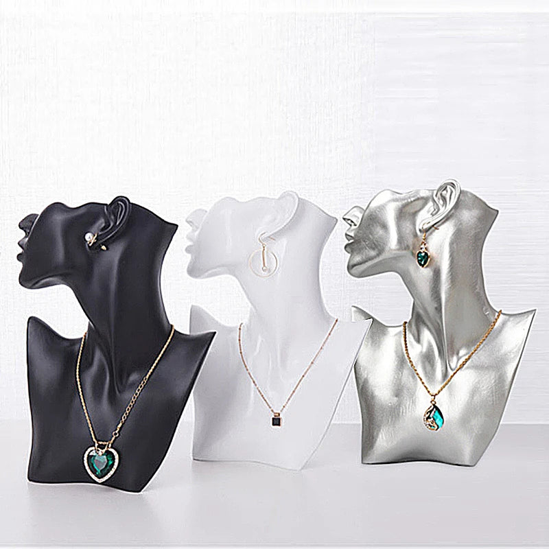 Buste Bijoux Résine Mannequin Pendentif Multi-Coloris