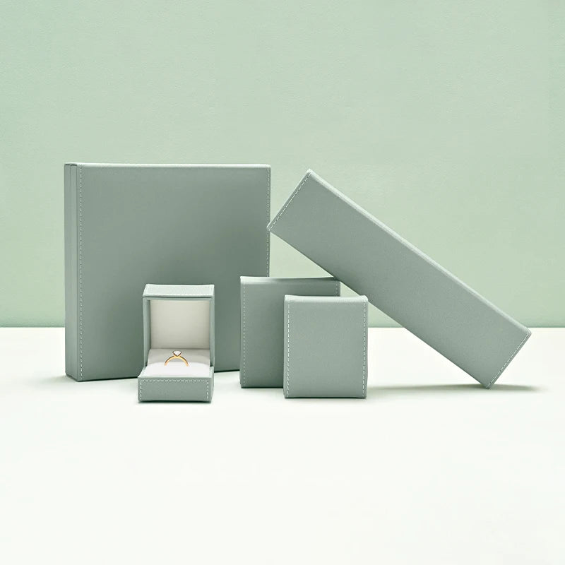 Boîte Bijoux Velours Vert Coffret Mariage