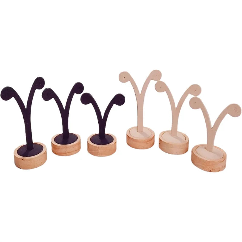 Présentoir Boucles d'Oreilles Bois Métal
