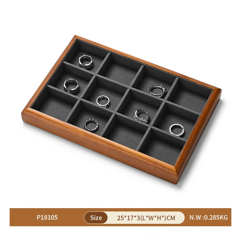 Boîte Bijoux Bois Multi-Compartiments Modulaire
