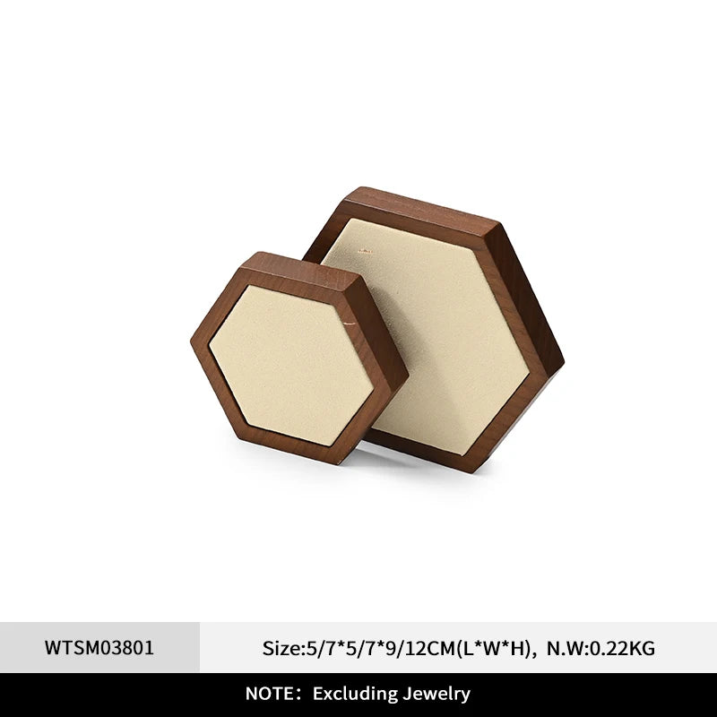 Présentoir Bijoux Bois Beige Collier Multifonctions