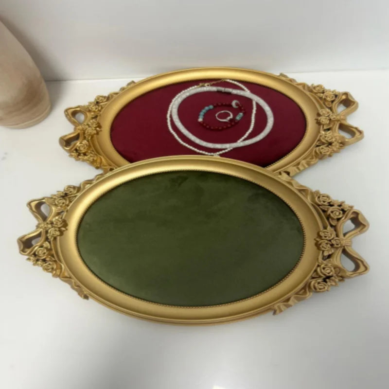 Plateau Bague Velours Cadre Vitrine