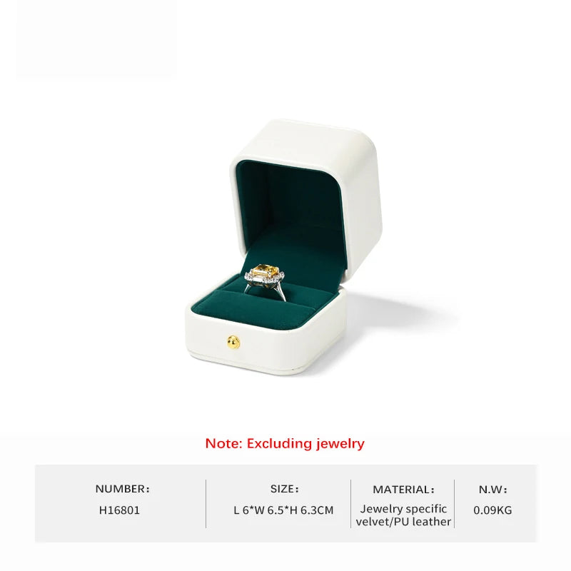 Boîte Bague Velours Cadeau Mariage Bijoux