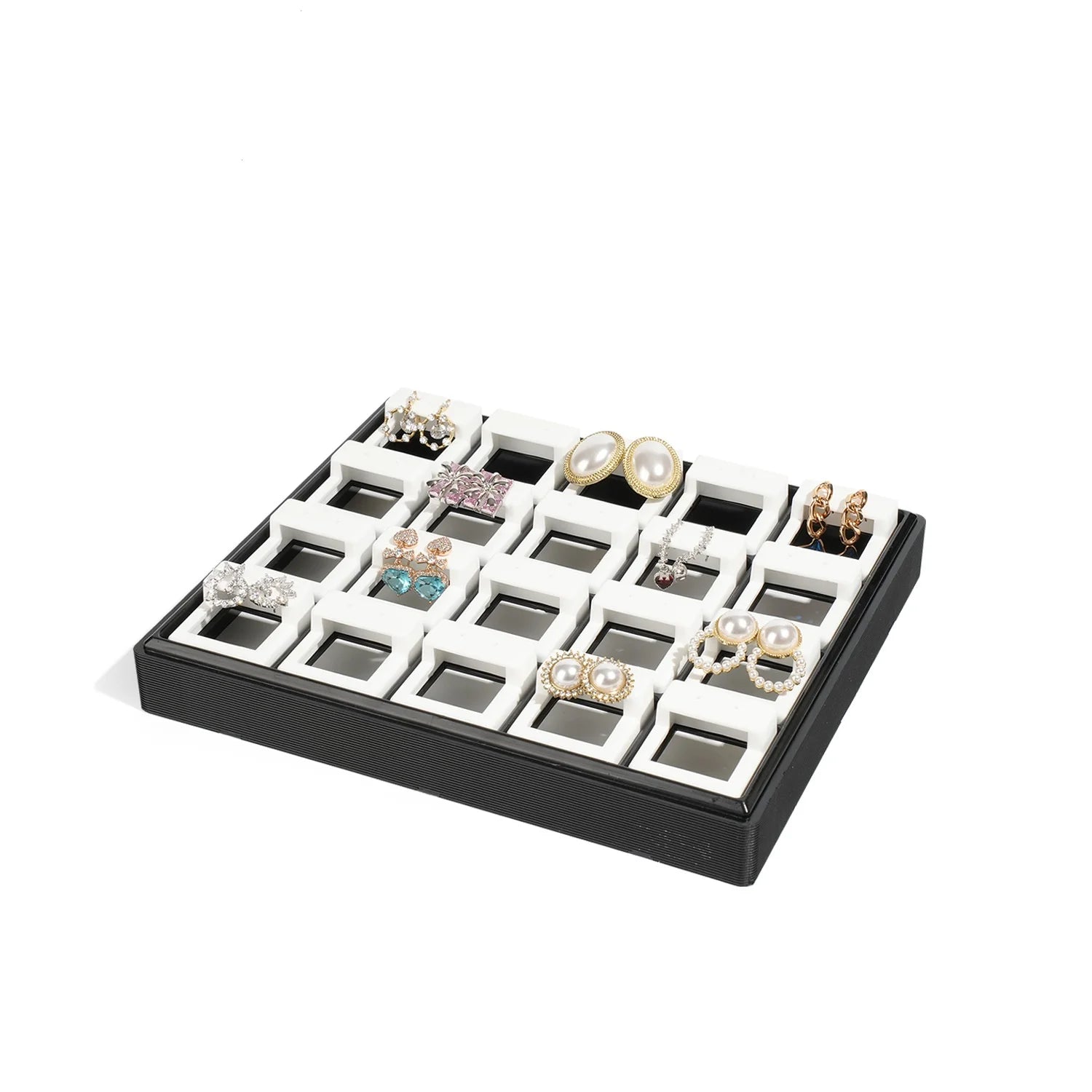 Plateau Acrylique Anneau Boucle Oreille Pendentif Rangement
