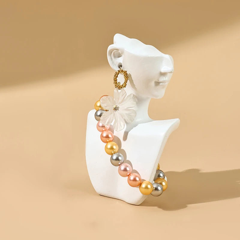 Présentoir Collier Buste Résine Profil Réaliste
