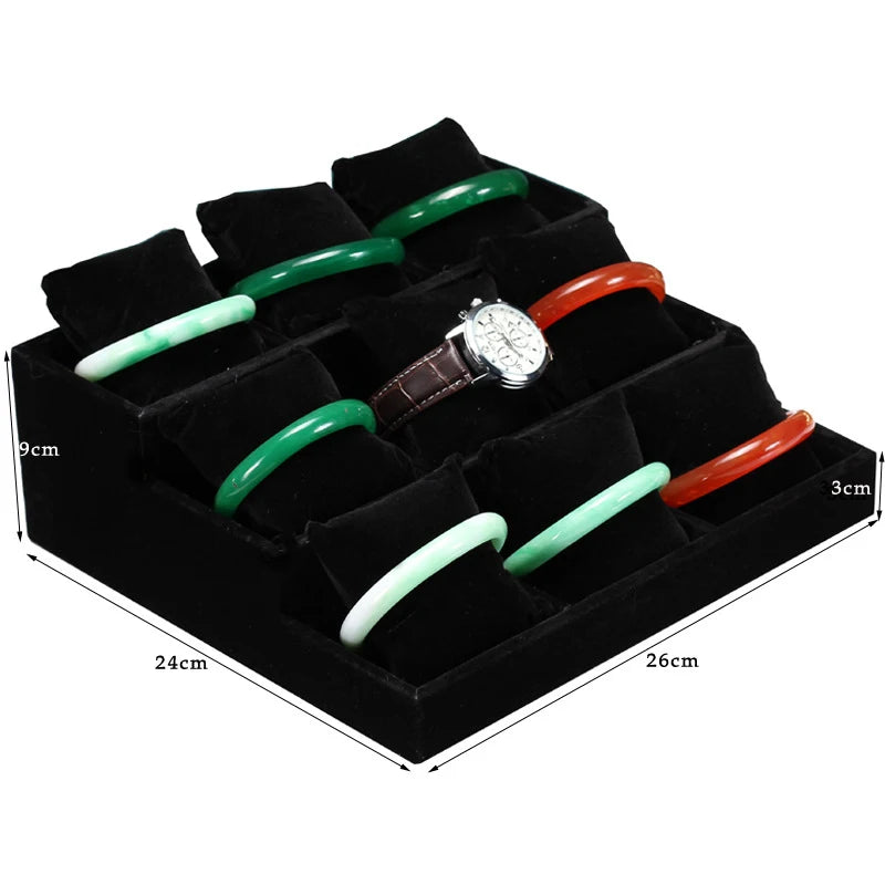 Plateau Présentoir 3 Couches Bracelet Bague Montre