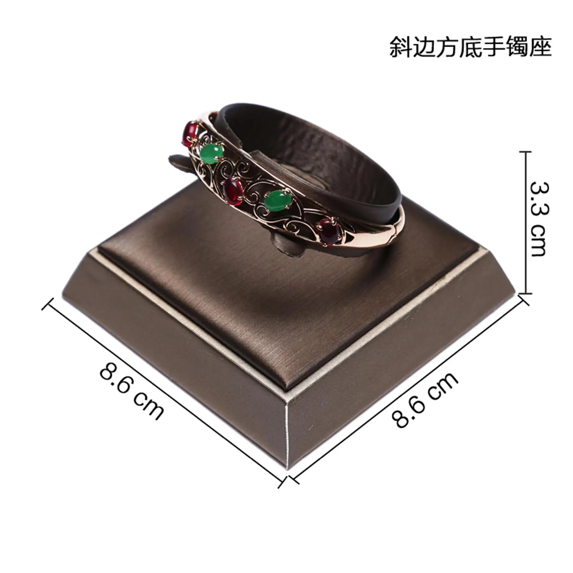 Présentoir Bague Simili Cuir Bracelet Pendentif