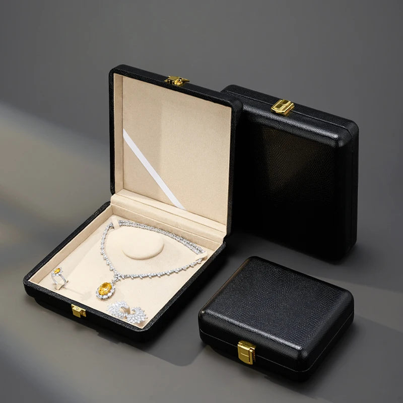Boîte Bijoux Cuir Premium Coffret Cadeau