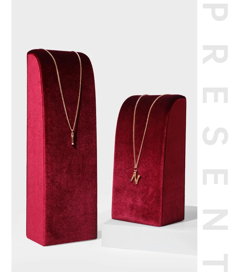 Présentoir Collier Velours Vertical Multicolore