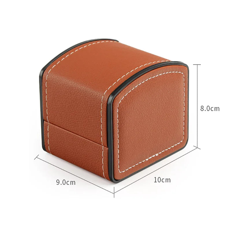 Boîte Cadeau Montre Cuir Carrée Coussin