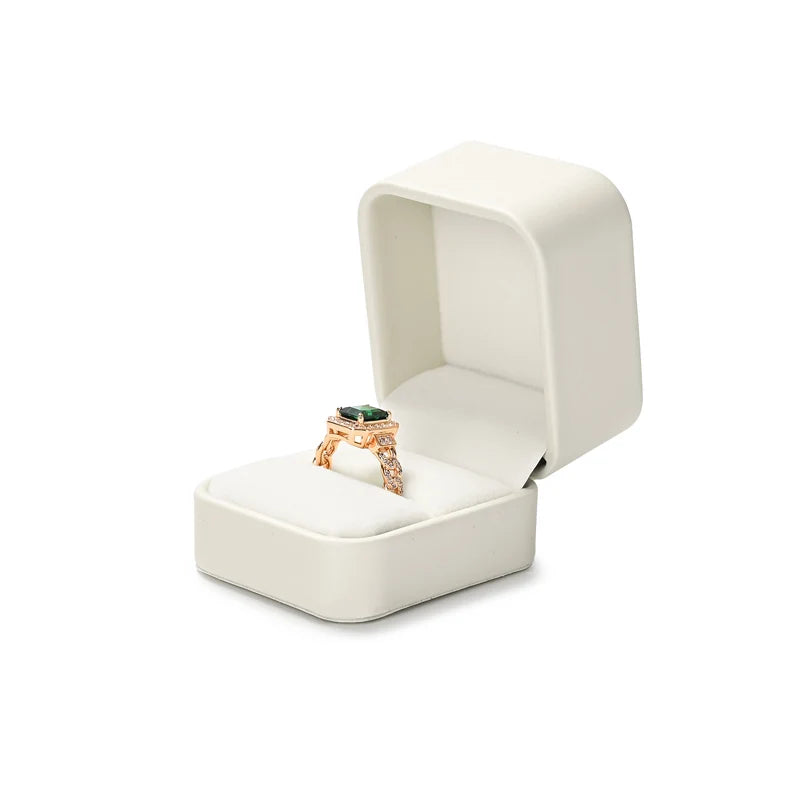 Boite Bijoux Cuir Mariage Bague Collier Multi Couleurs