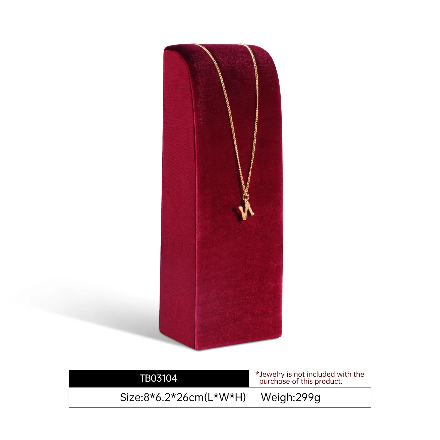 Présentoir Collier Velours Vertical Multicolore
