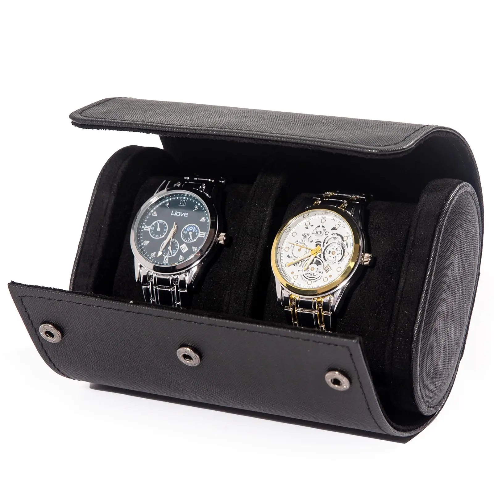 Étui Montre Cuir Voyage Artisanal Texture