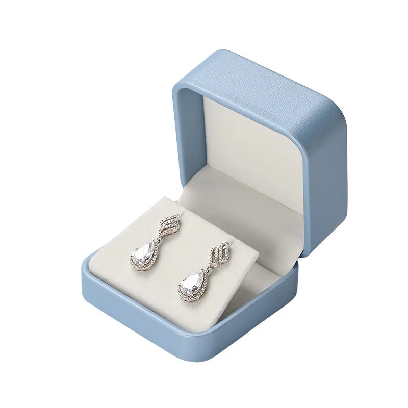 Boite Bijoux Cuir Mariage Bague Collier Multi Couleurs