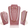 Présentoir Collier Velours Plat Rose Tendre