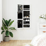 Boîte Bijoux Bois Murale Blanche Sans Cadre LED