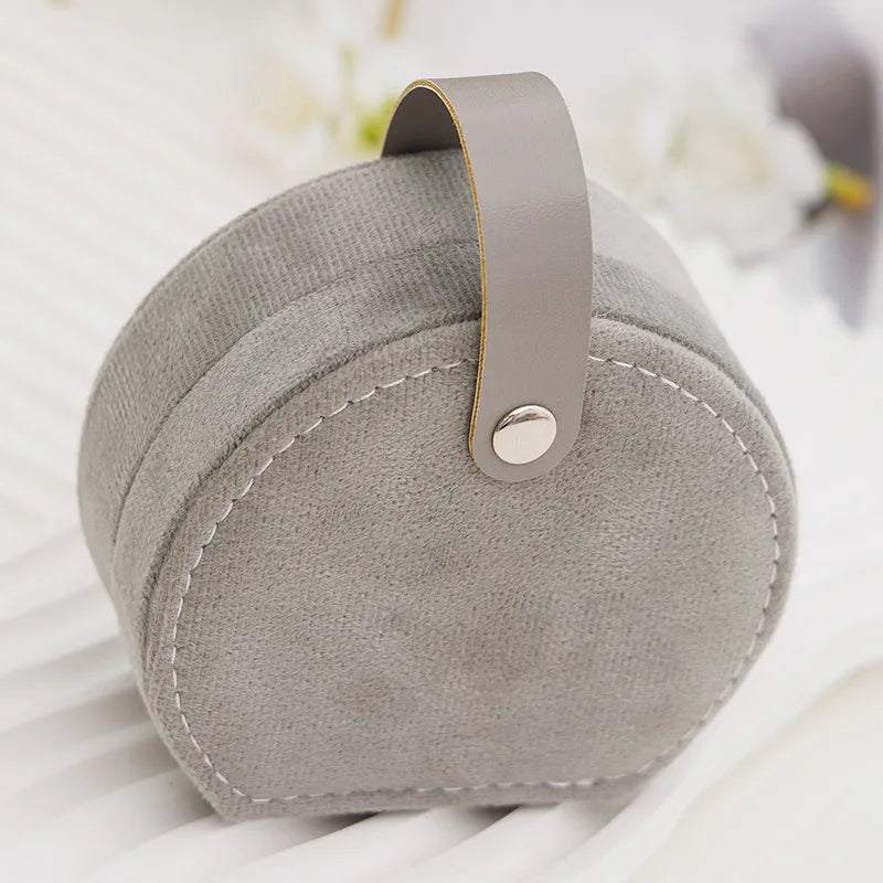 Boîte à Bijoux Velours Mini Portable Voyage