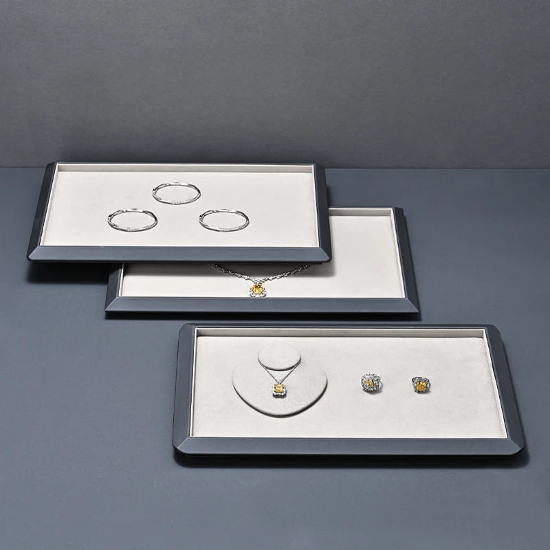 Plateau Bijoux Cuir Collier Bague Pendentif