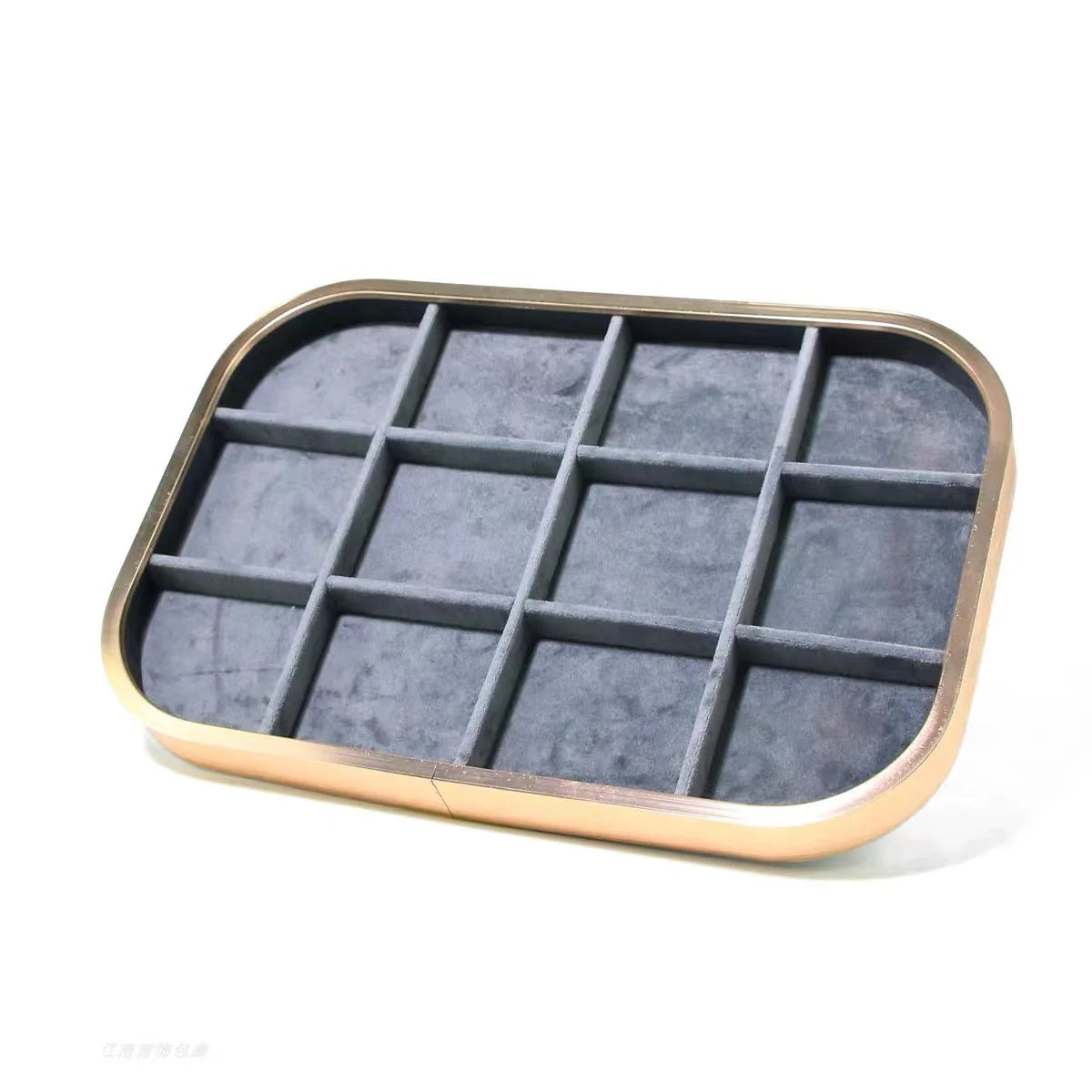 Plateau Bijoux Métal Blanc Modulable Vitrine