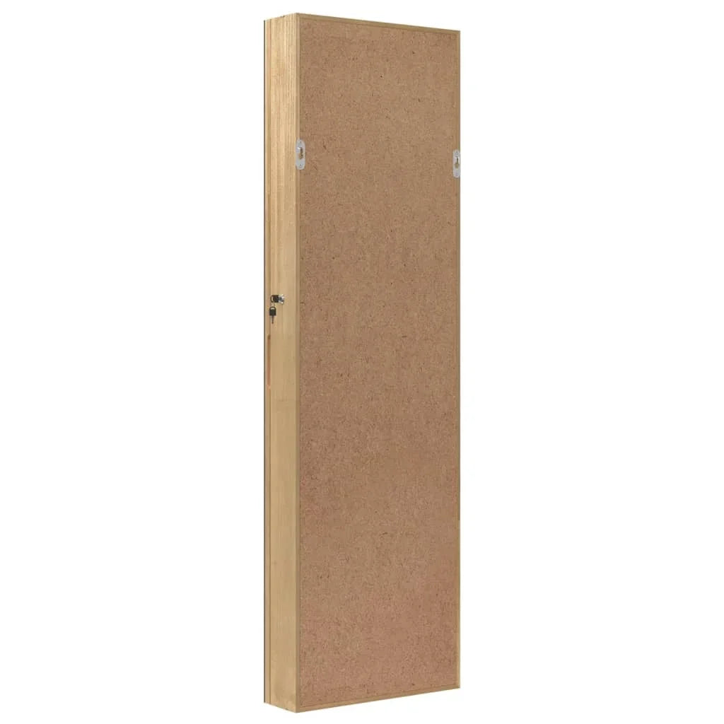 Boîte Bijoux Bois Murale Blanche LED 106 cm
