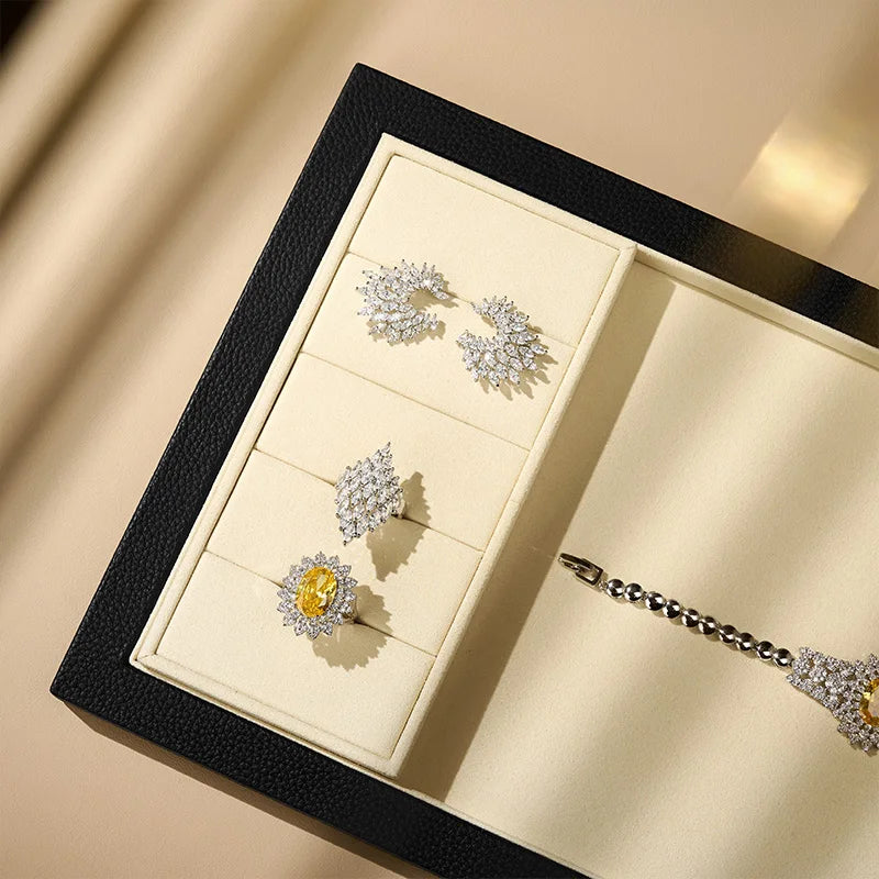 Plateau Bijoux Cuir Véritable Haut de Gamme