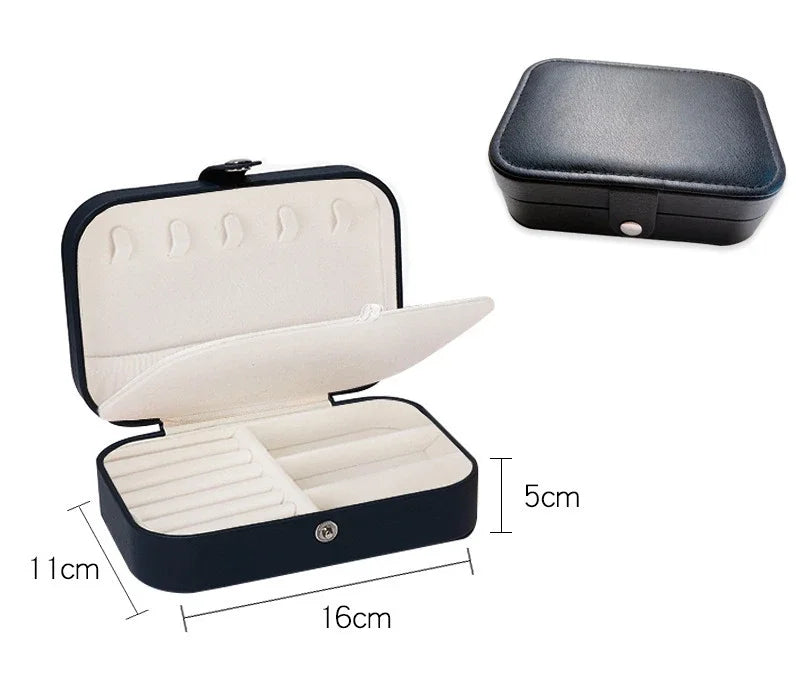Pochette Bijoux Simili Cuir Compact