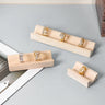 Presentoir Bague Bois Fente V Comptoir