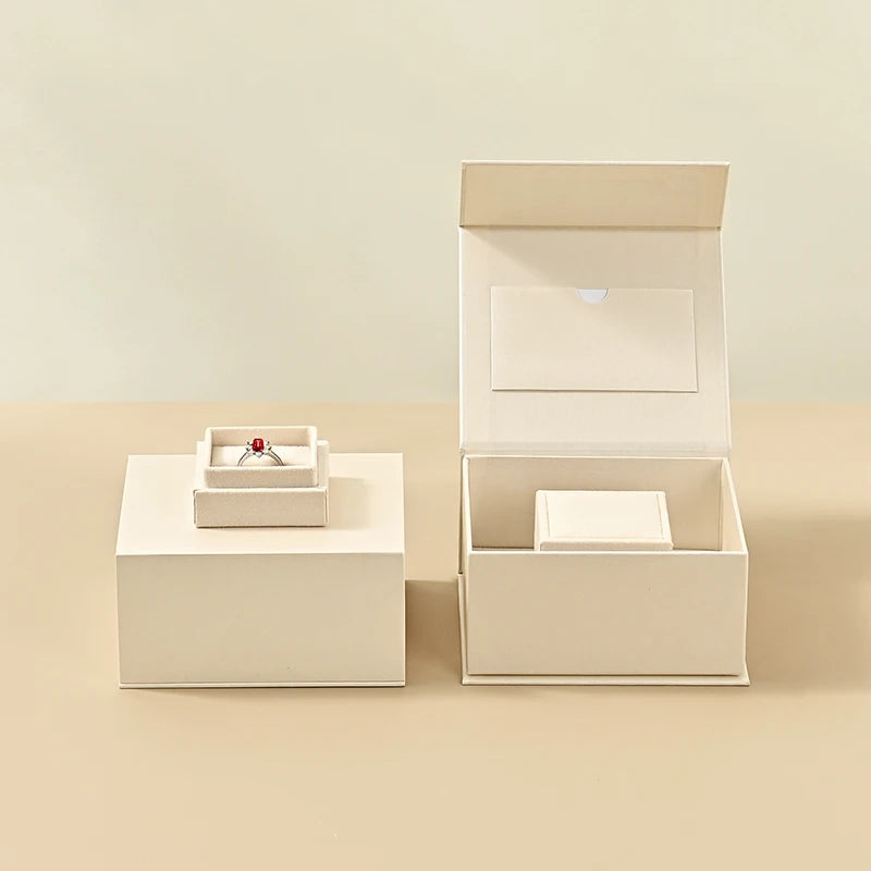 Coffret Bague Velours Demande Mariage Cadeau
