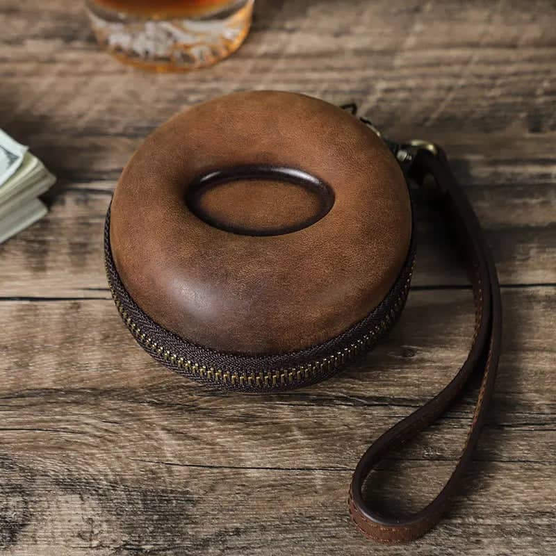 Étui Montre Cuir Marron Clair Équestre