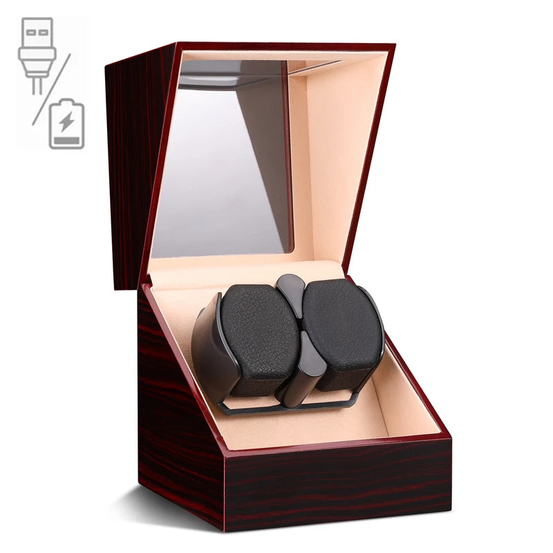 Coffre Fort Montre Remontoir Bois Automatique