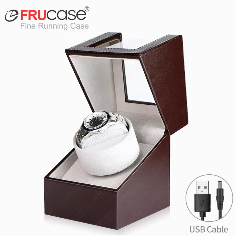 Remontoir Montre Automatique Cuir Mode Silencieux