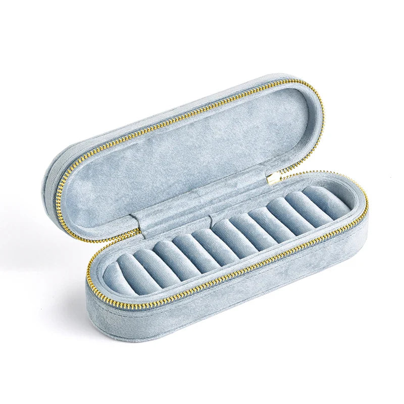 Boîte à Bagues Velours Compartiments Femme