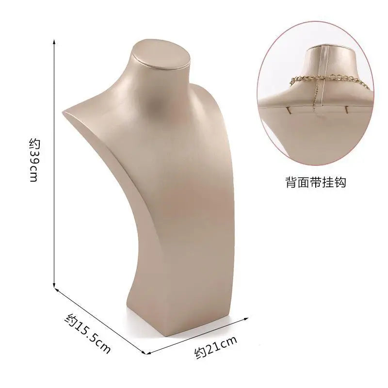 Présentoir Bijoux Cuir Blanc Comptoir Boutique
