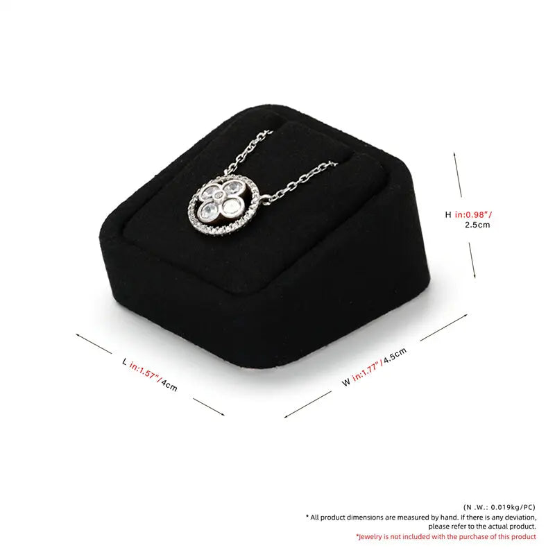 Présentoir Bijoux Velours Noir Buste Modulable