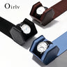 Étui Montre Cuir Hexagonal Voyage Portable