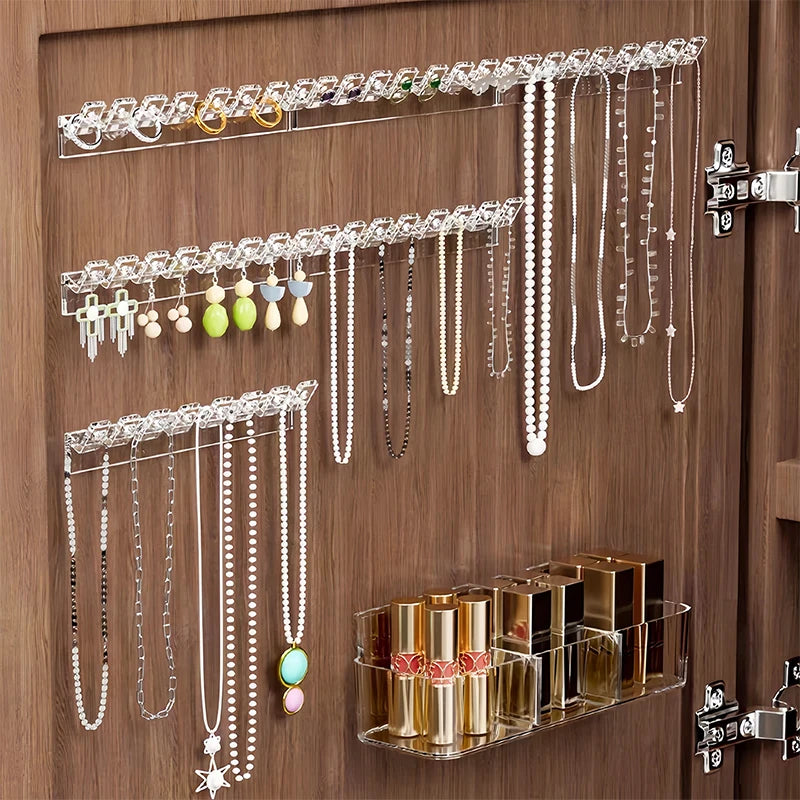 Porte Collier Plastique Mural Auto-Adhésif Lot