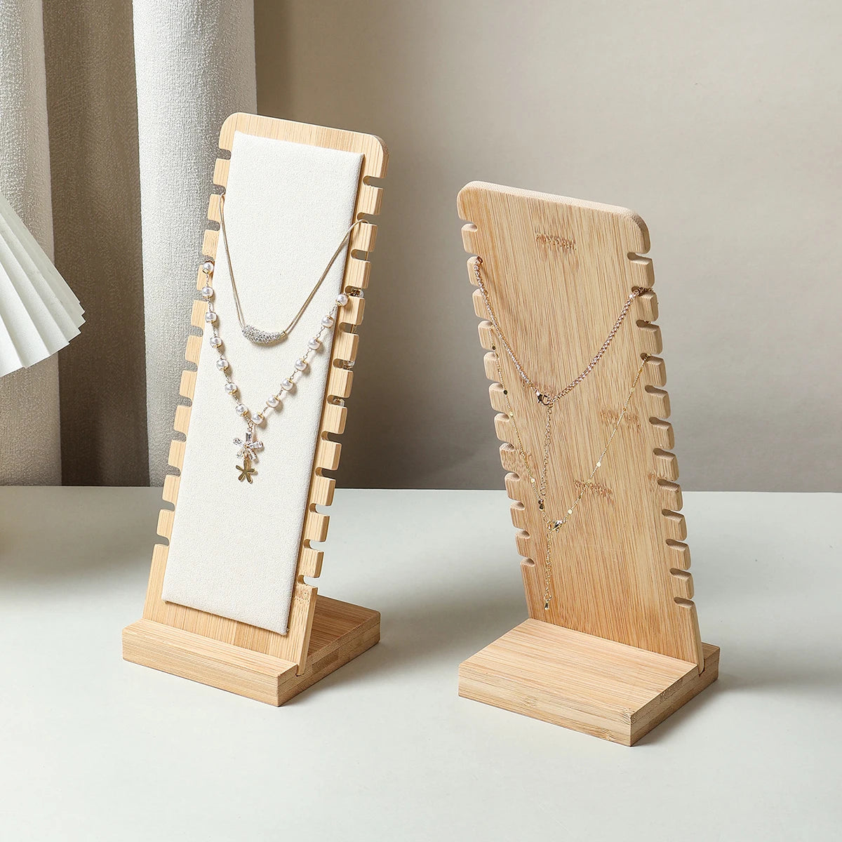 Présentoir Collier Cadre Bois Vitrine