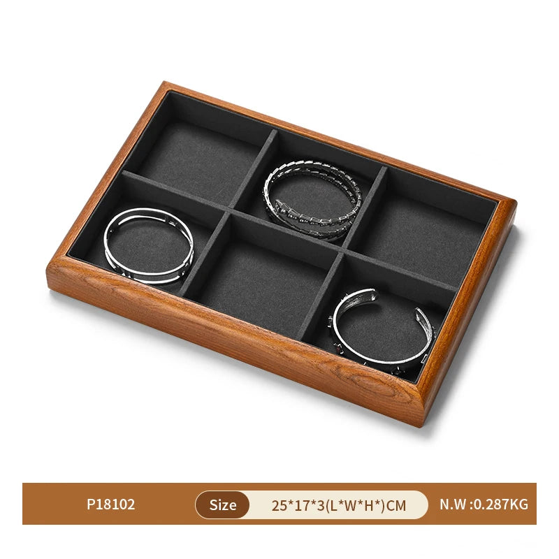 Boîte Bijoux Bois Multi-Compartiments Modulaire