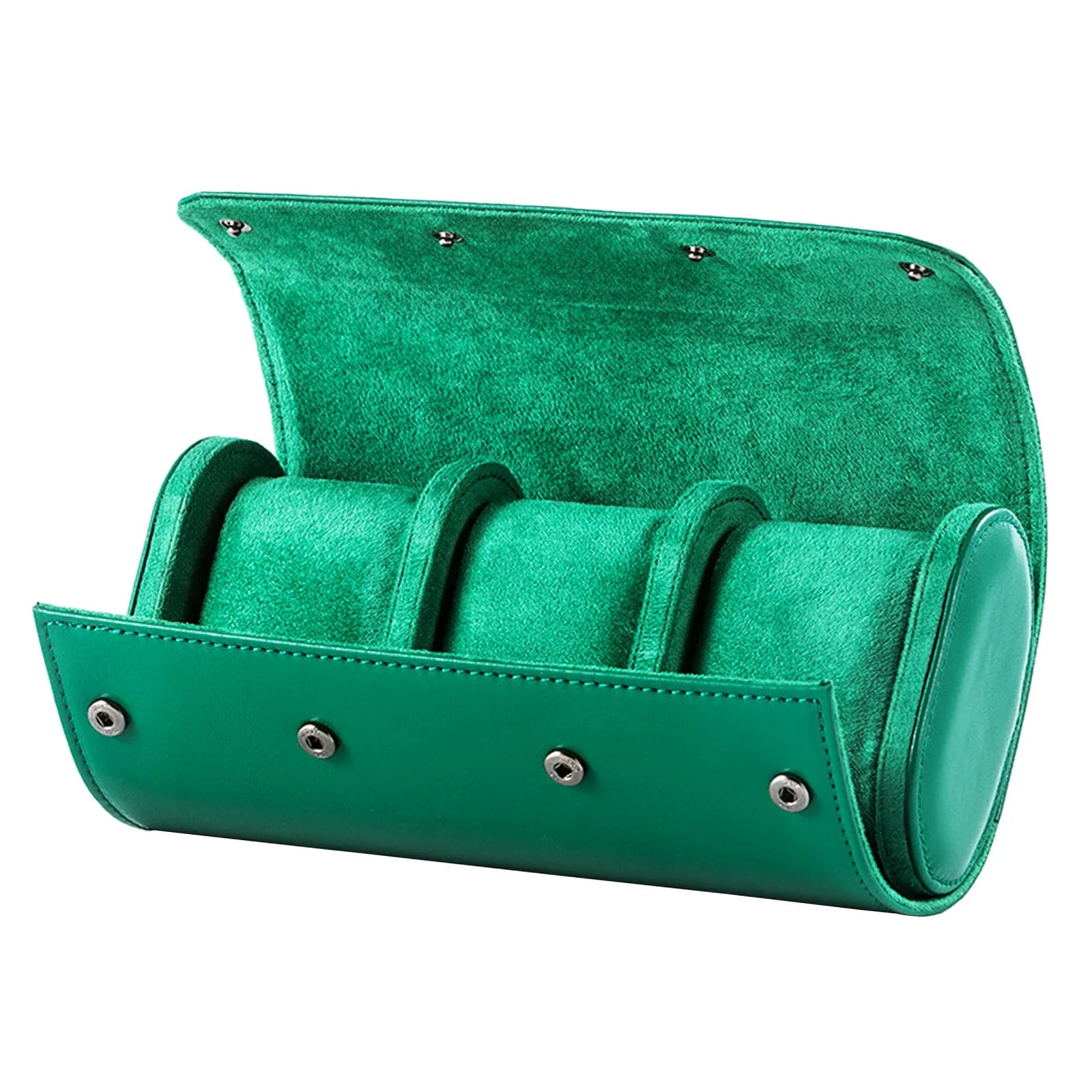 Etui Montre Cuir Bois 3 Places Multicolore