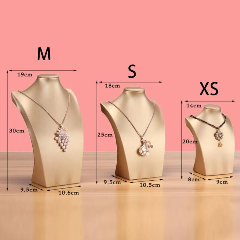 Buste Collier Plastique Présentoir Vitrine