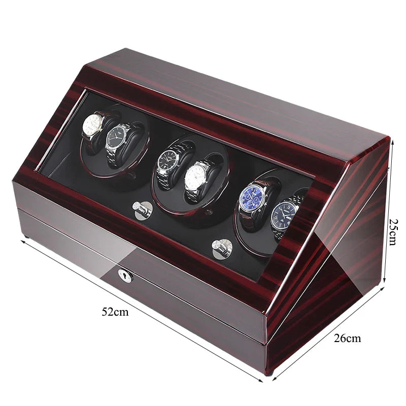 Remontoir Montre Bois Laqué 13 Places Luxe