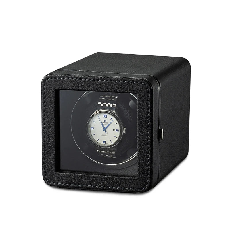 Remontoir Montre Cuir Rotatif Automatique Vertical