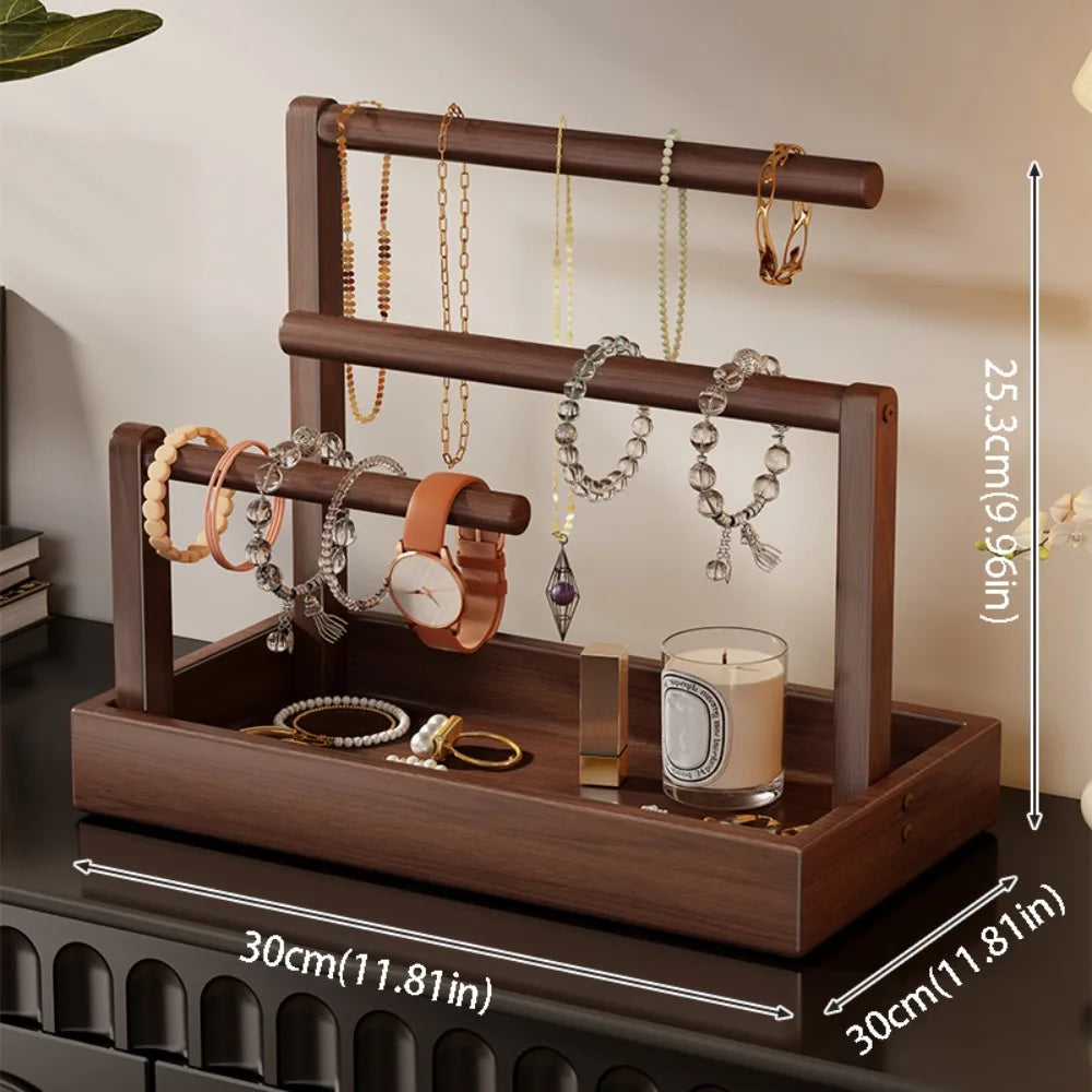 Présentoir Bracelets Bois Pin Multicouche Rétro