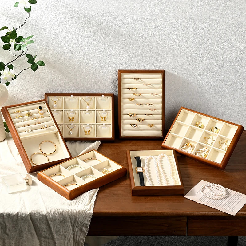 Boîte Bijoux Bois Multi-Compartiments Modulaire