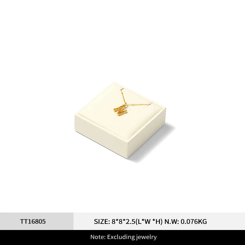 Présentoir Bijoux Velours Beige Comptoir Vitrine