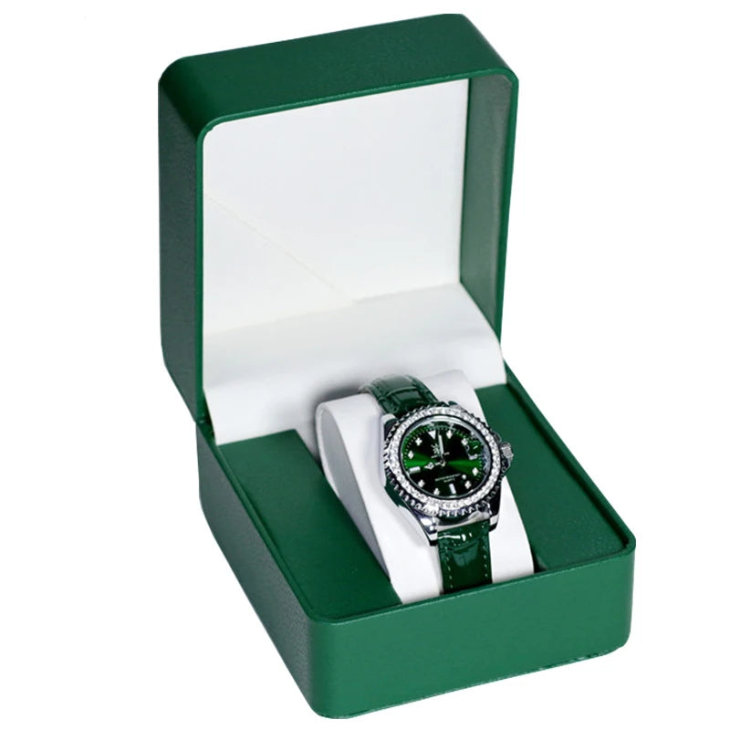 Boite Montre Cuir Coffret Cadeau Coussin